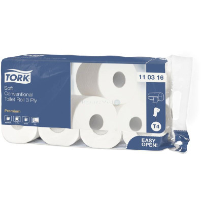 Pap. hyg. TORK PREMIUM 3plis 248cp blanc - 1rl