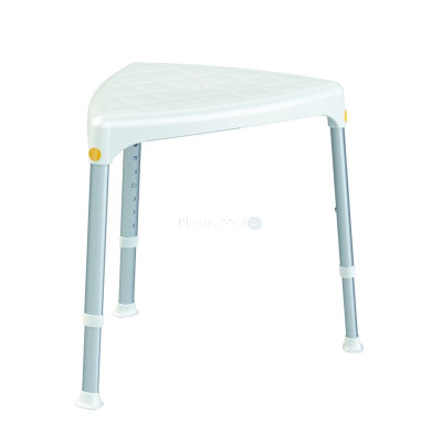 Tabouret de douche – triangulaire - hauteur réglable - 1pc