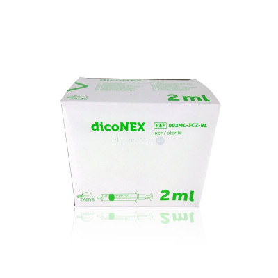 Seringues ZARYS dicoNEX 2ml sans latex /100pc