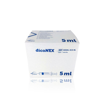 Seringues ZARYS dicoNEX 5ml sans latex /100pc