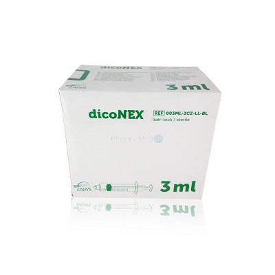 Seringues ZARYS dicoNEX 3ml luer lock /100pc