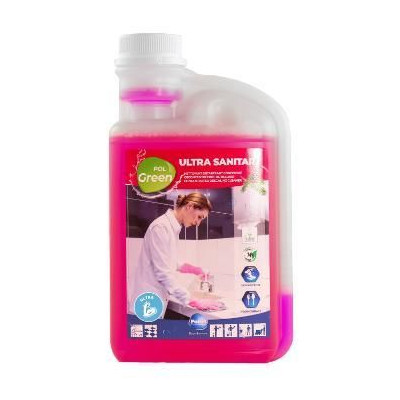 Polgreen Ultra Sanitary - Nettoyant détratrant éco sanitaire - 1L