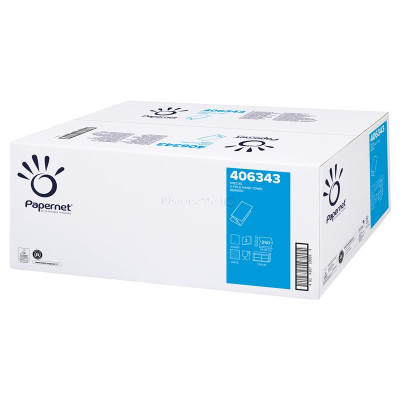 Essuie mains recyclé blanc 2plis V 24x23cm - 15x250pc