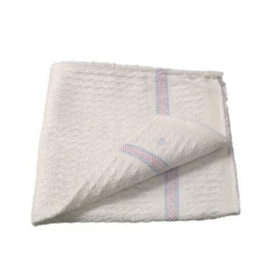 Lavette coton gaufré blanc 35x35cm - 1pc