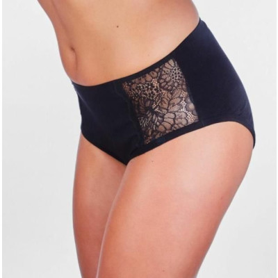Culotte Pertes légères t.haute Noir - Small - 1pc