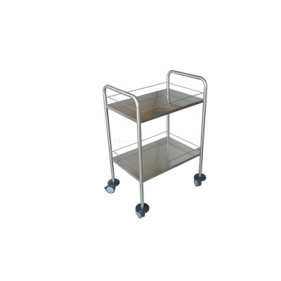 Guéridon en inox 2 étages - 1pc