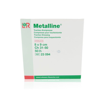 Compresses NT ST métalline trach. 8x9cm(50pc)