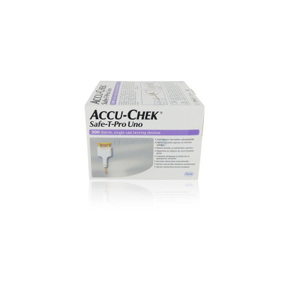 ACCU CHEK SAFE-T-PRO UNO lancettes - 200 pièces
