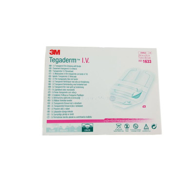 TEGADERM  IV 1633 7cmx8,5cm pans film pour cath - 100pc