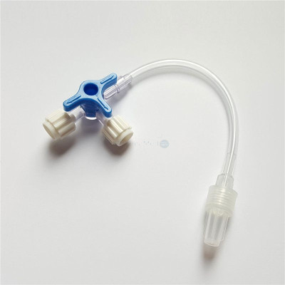 Robinet 3 voies + prolongateur 10cm - 50pc