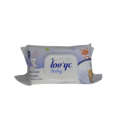 LOV'YC lingette bébé crème sensitive - 120pc