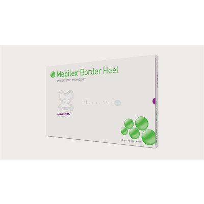 MEPILEX Border heel 22x23cm - 6pc