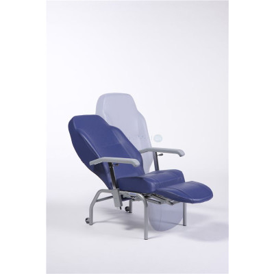 Fauteuil géria NORMANDIE 4roues Bleu Nuit(1p)
