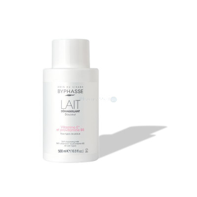 BYPHASSE Lait démaquillant douceur visage et yeux 500ml