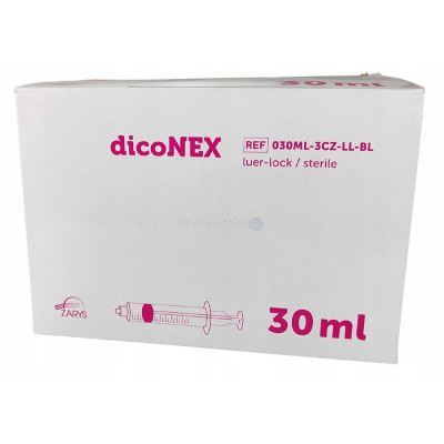 Seringues ZARYS dicoNEX 30ml luer lock - 50pc
