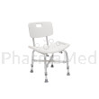 MOBIAK Chaise de douche robuste avec dossier