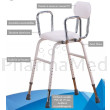 Chaise de cuisine blanche 4 en 1 - 130kg - 1pc