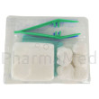 Set à pansement MEDISET COMPACT - 24 - 5 tampons /  5 compresses / 2 pinces / 1 champ