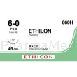 ETHILON 6/0 660H USP FS-3 45cm Noir - 36fils