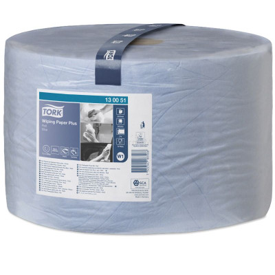 Bobine TORK W1 510m bleu 1500 feuilles