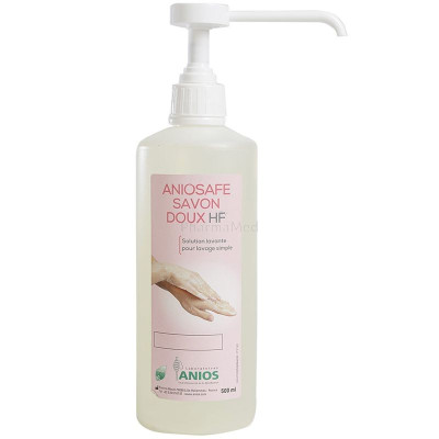 ANIOSAFE savon mains doux HF +pompe - 500ml