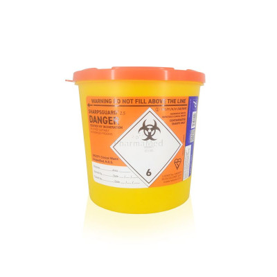 Collecteur aiguilles rond 2,5L DANIELS - 1pc