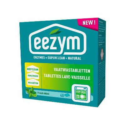 EEZYM tablettes lave-vaisselle + enzymes - 40pc