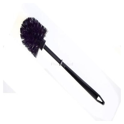 Brosse wc nylon ronde noire - 1pc