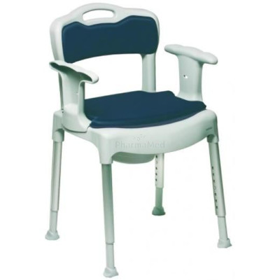 Chaise percée ETAC SWIFT régl. + accoudoirs