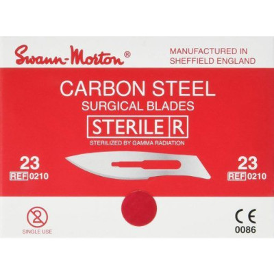 Lames bistouri Stérile S&M - N°23 - 100pc