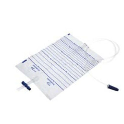 Sac à urine stérile + valve - 2L + drain de 90cm - 10pc