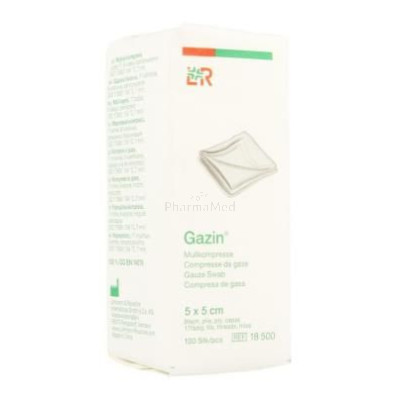 Compresses de gaze non stériles L&R - 5x5 - 100pc
