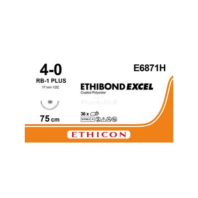 ETHIBOND EXCEL 4/0 E6871H RB-1 75cm - 36fils