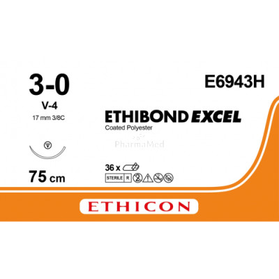 ETHIBOND EXCEL 3/0 E6943H V-4 75cm - 36fils
