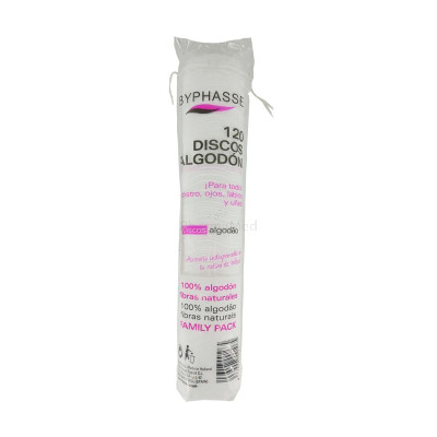 BYPHASSE Disques démaquillants ouate - 120pc