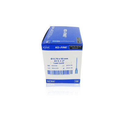 Aiguilles KDM - 22G2 (0,70x50mm) - 100pc