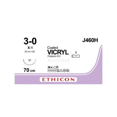 VICRYL 3/0 Coated J460H X-1 70cm - 36draden