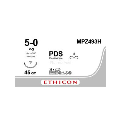 ETHICON PDSII 5/0 CLR P-3 45cm - 36fils
