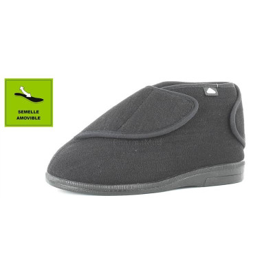 Pantoufles velcro GARY Noir - 46