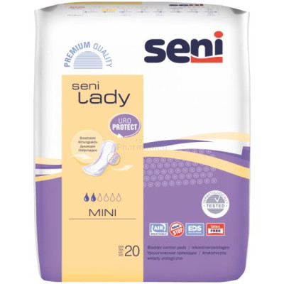 SENI LADY Protection anatomique - Mini 2g - 20pc