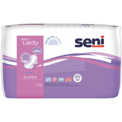 SENI LADY Protection anatomique - Super 5g - 15pc