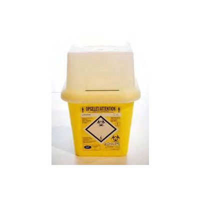 Collecteur d'aiguilles 4L SharpSafe couvercle avec clapet - 1pc