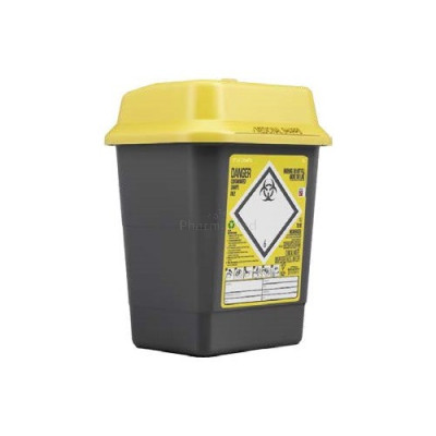 Collecteur d'aiguilles 5L SharpSafe couvercle avec clapet - 1pc