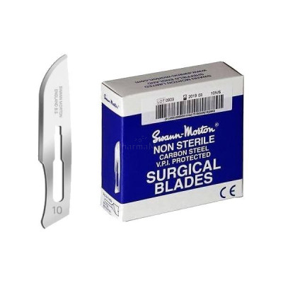 Lames bistouri Non stérile S&M - N°10 - 100pc