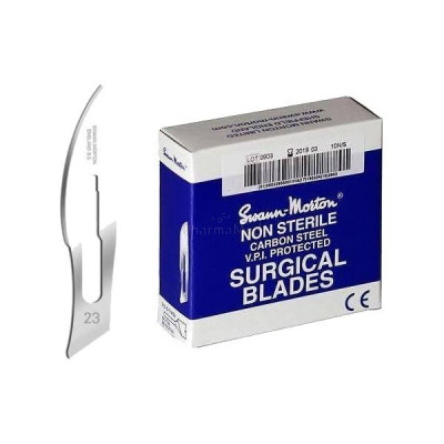 Lames bistouri Non stérile S&M - N°23 - 100pc