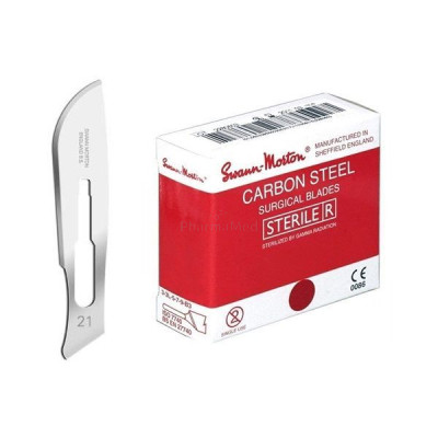 Lames bistouri Stérile S&M - N°21 - 100pc