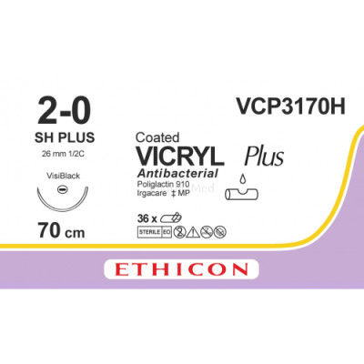 VICRYL PLUS 2/0 VCP3170H SH 70cm - 36fils
