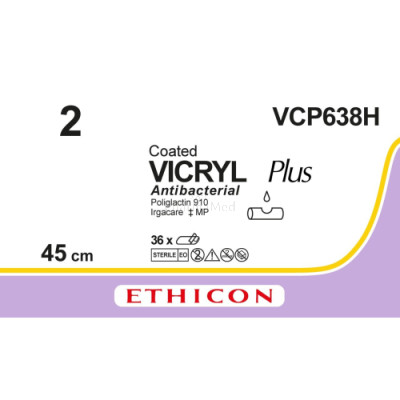 VICRYL PLUS 2 VCP638H 45cm - 36fils