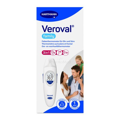 VEROVAL Thermomètre infrarouge 2 en 1 - 1pc