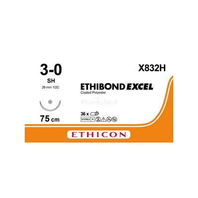 ETHIBOND EXCEL 3/0 X832H 1xSH 75cm - 36fils